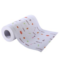 Customized Printed Non Woven Cleaning Cloth For Kitchen Towel Paper Rolls Disposable Dish Towel Lazy Rag Adult Grs Nonwoven Fall