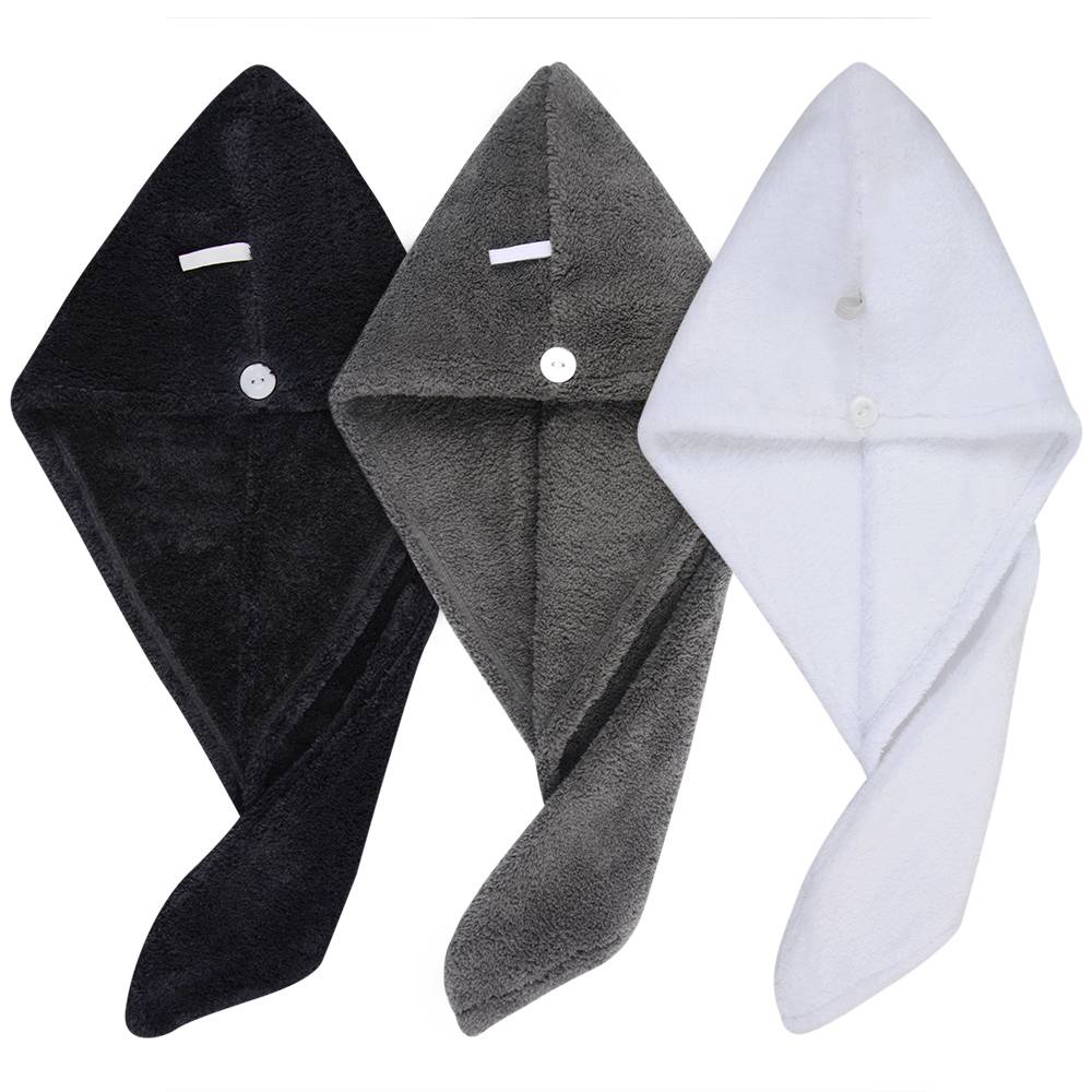 Serviceable Microfiber Hair Dry Shower Turban Towel For Women