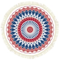 Microfiber Custom Printed Mandala Towel Round Beach Towel