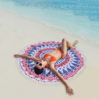 Microfiber Custom Full Printed Round Beach Towel