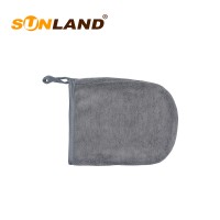 Sunland cheap soft body microfiber wash exfoliating cleaning gloves for sale