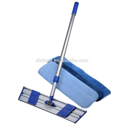 Sinland Microfiber Dust Mop Kit Lightweight Rotating Mop Retractable Aluminum Handle with 3 Free Microfiber Mop Pads