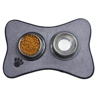 Sunland Microfiber Pet Cat Dog Food Mat