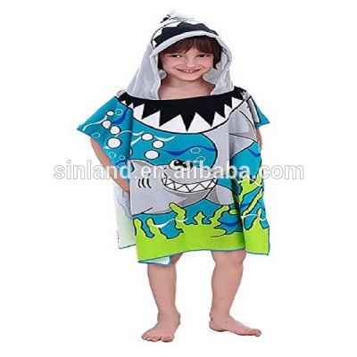 Sunland Children's Hooded Bath Towel Mermaid and Shark