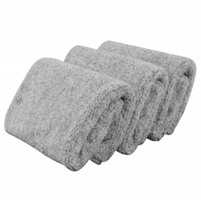 Sunland Light Grey wholesale cleaning Microfiber Hand Towel Organic Bamboo Charcoal towels bath