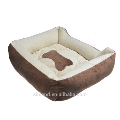 Pet Bed Cat or Dog SOFA Bed Bolstered Ultra-Soft Microfiber Brown