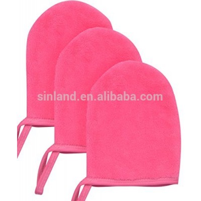 Sinland High Absorbency Soft Washing Tool Face Cleaning Towel Cloth Spa Mitts Microfiber Makeup Remover Gloves