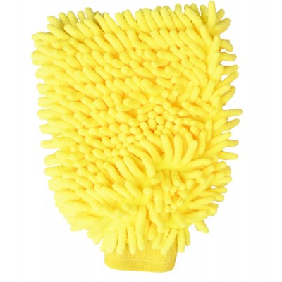 SINLAND Chenille Microfiber Scratch-Free Chenille Car Wash Mitt Car Wax Glove Car Cleaning Cloths Double-sided