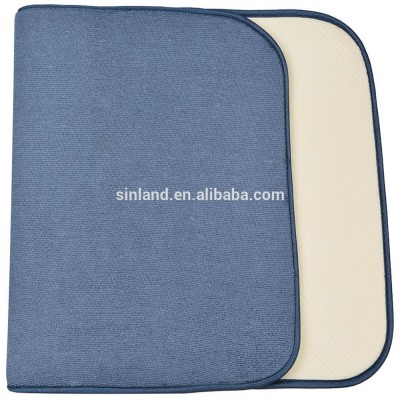 Sunland 16 x 32 inch Dark Grey Soft Non Slip Bath Mat