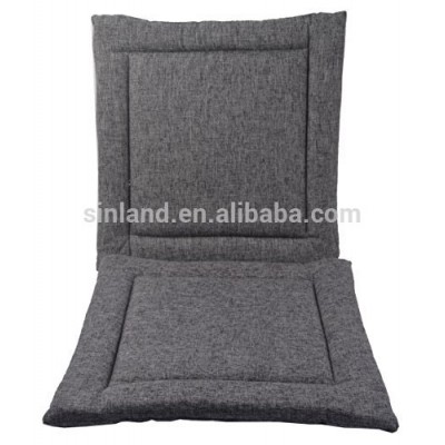 Sunland dark grey 2 Pack Cotton Linen Non Slip Ultra Comfort Sponge Seat Cushion Chair Cushions for Office or home